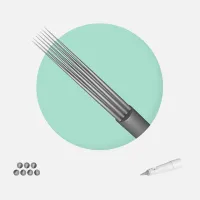 7 Tip Magnum Needles 0.30mm: Fast filling, color saturation and delicate shades. Soft on the skin, reduce trauma.