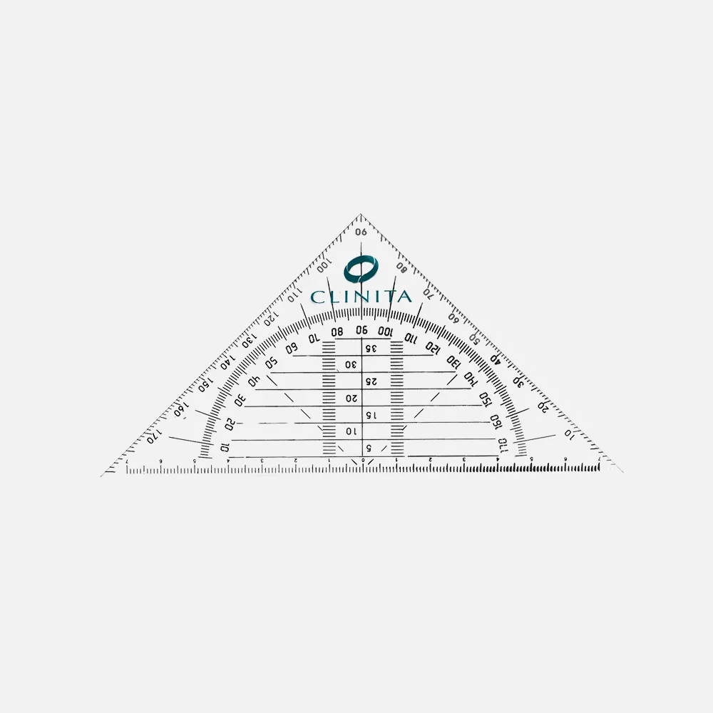 Goniometro per Progettazione con Gradazione Millimetrica