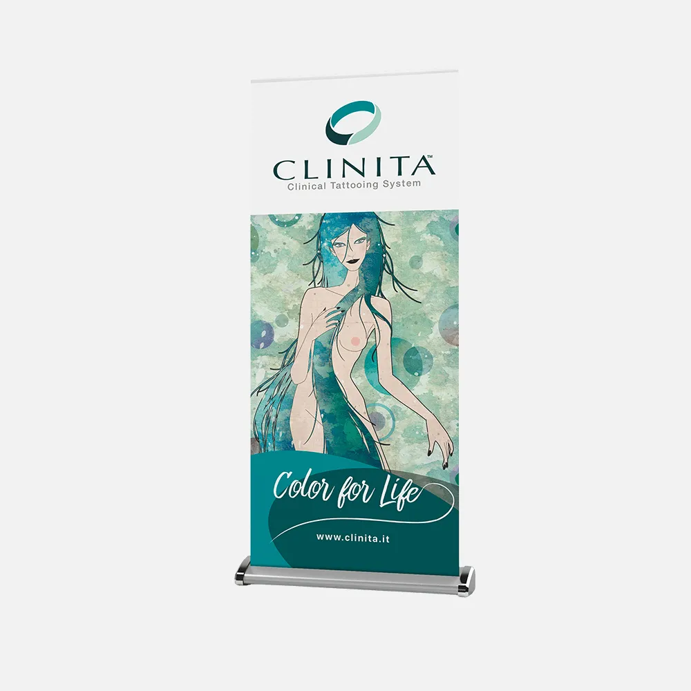 Aluminum Roll-Up with PVC Print Promotional Items Clinita