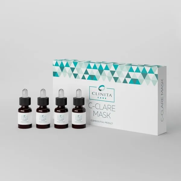 Clinita C-CLARE Maschera esfoliante, 4x10ml, Clinita Care